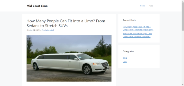 Publish Guest Post on midcoastlimo.com