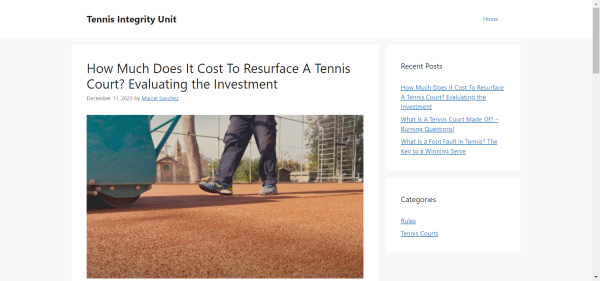 Publish Guest Post on tennisintegrityunit.com