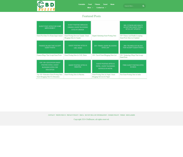 Publish Guest Post on cbdbuzzer.com