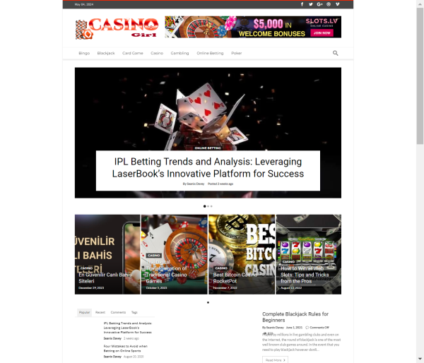 Publish Guest Post on casino-girl.com