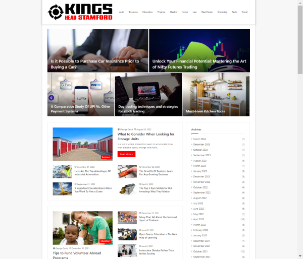 Publish Guest Post on kingsheadstamford.com